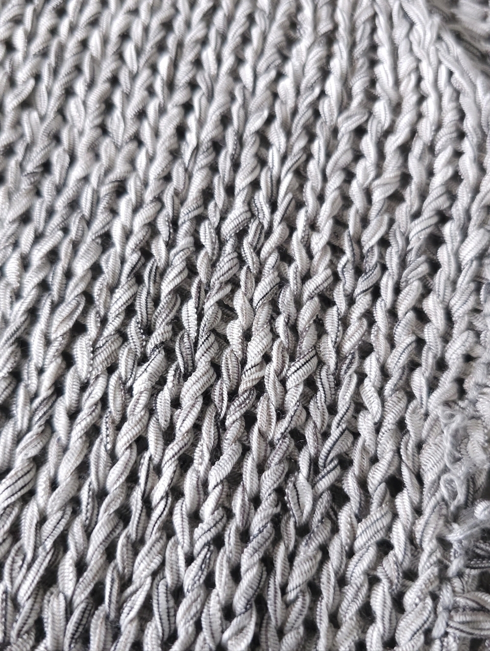 Dynamite Knit Short Sleeve Sweater Top โ Size XS โ Grey Open Knit - Picture 11 of 16